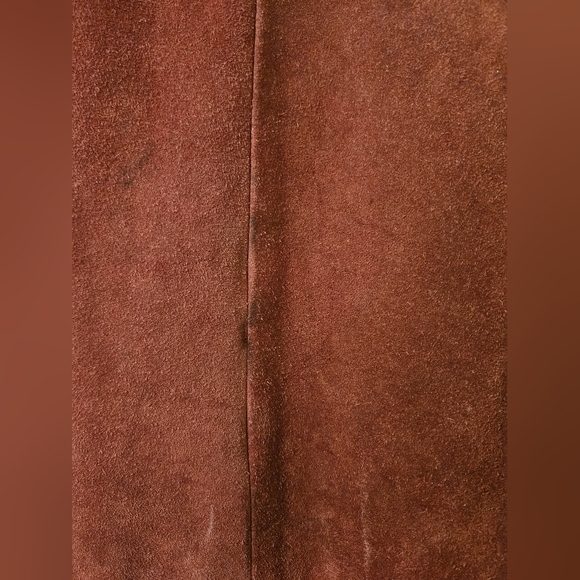 Vintage Suede Mini Trench Coat 1970s - Picture 8 of 10